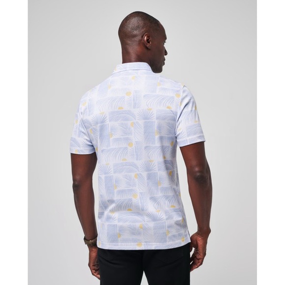 Travis Mathew Polo Shirt Mens Small Multicolor Sun Guilt Hawaiian Golf‎ Casual - Picture 4 of 6